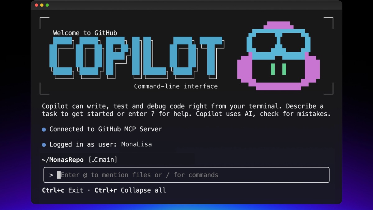 GitHub Copilot CLI, command-line coding agent, as shown on its official site