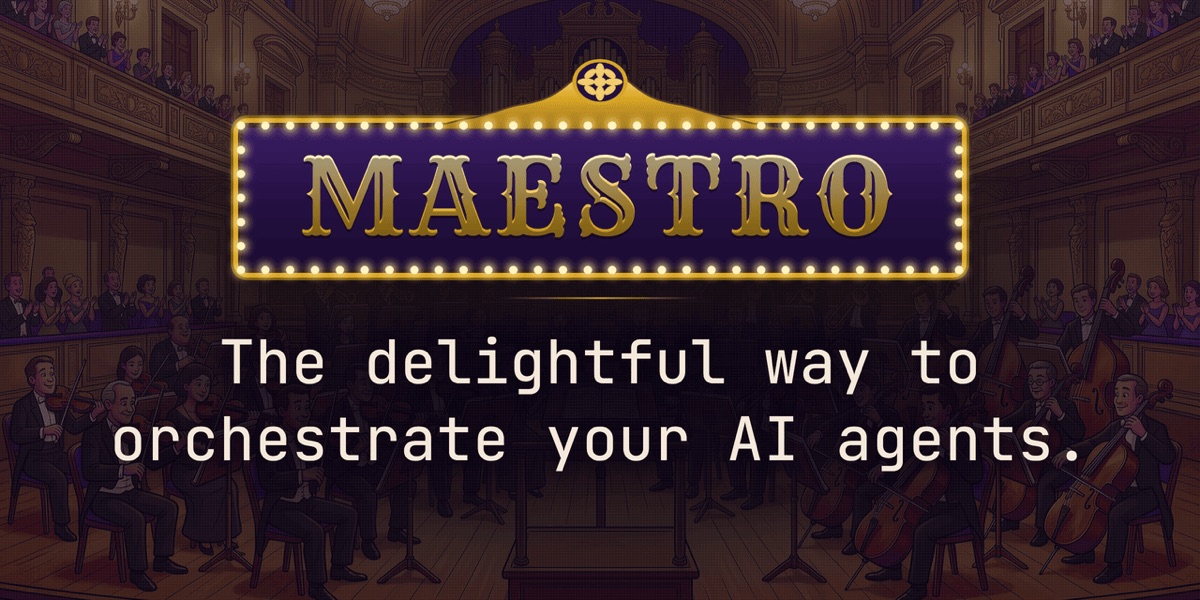 Maestro, AI agent workspace, as shown on its official site
